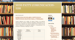 Desktop Screenshot of pattycomunicacion.blogspot.com