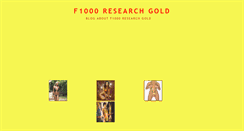 Desktop Screenshot of f1000researchgold.blogspot.com