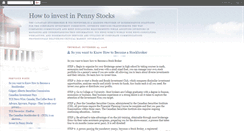 Desktop Screenshot of invest-penny-stocks.blogspot.com