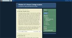 Desktop Screenshot of honorswisdom.blogspot.com
