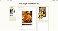 Desktop Screenshot of homespunandheartfelt.blogspot.com