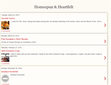 Tablet Screenshot of homespunandheartfelt.blogspot.com