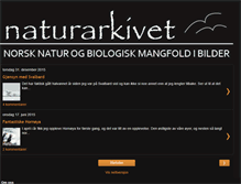 Tablet Screenshot of naturarkivet.blogspot.com