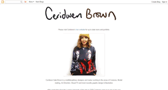 Desktop Screenshot of ceridwenbrown.blogspot.com