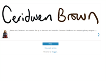 Tablet Screenshot of ceridwenbrown.blogspot.com