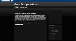 Desktop Screenshot of greattext-pectations.blogspot.com