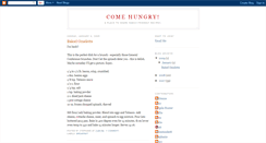 Desktop Screenshot of comehungry.blogspot.com