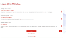Tablet Screenshot of learnunixwithme.blogspot.com