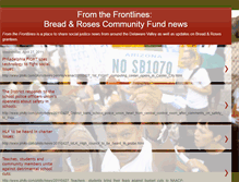 Tablet Screenshot of breadrosesfrontlines.blogspot.com