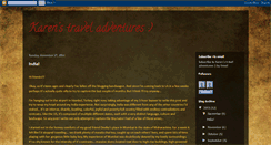Desktop Screenshot of karen-traveladventures.blogspot.com