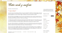 Desktop Screenshot of entreverdeyazafran.blogspot.com