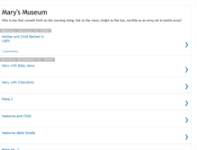 Tablet Screenshot of marysmuseum.blogspot.com