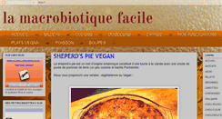Desktop Screenshot of macrobiotiquefacile.blogspot.com