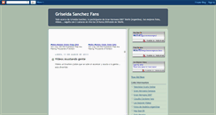 Desktop Screenshot of griseldasanchezfans.blogspot.com