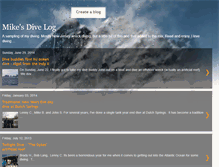 Tablet Screenshot of mikesdivelog.blogspot.com