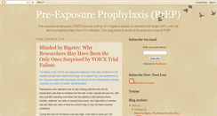 Desktop Screenshot of pre-exposureprophylaxis.blogspot.com