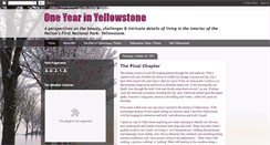 Desktop Screenshot of oneyearinyellowstone.blogspot.com