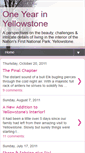 Mobile Screenshot of oneyearinyellowstone.blogspot.com