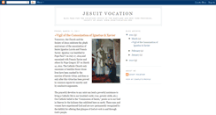 Desktop Screenshot of jesuitvocation.blogspot.com