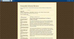 Desktop Screenshot of generallyeclecticreview.blogspot.com