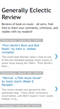 Mobile Screenshot of generallyeclecticreview.blogspot.com