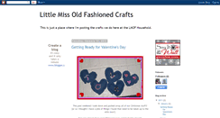 Desktop Screenshot of littlemissoldfashionedcrafts.blogspot.com