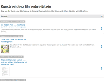 Tablet Screenshot of kunstresidenz.blogspot.com