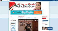 Desktop Screenshot of myworkathomeguide.blogspot.com