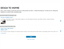 Tablet Screenshot of design-to-inspire.blogspot.com