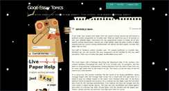 Desktop Screenshot of goodessaytopics.blogspot.com