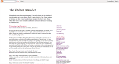 Desktop Screenshot of kitchencrusader.blogspot.com