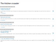 Tablet Screenshot of kitchencrusader.blogspot.com