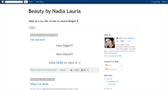 Desktop Screenshot of beautybynadialauria.blogspot.com