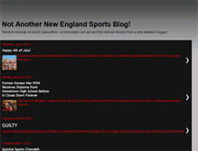 Tablet Screenshot of notanothernewenglandsportsblog.blogspot.com