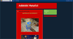 Desktop Screenshot of addobbinatalizi.blogspot.com