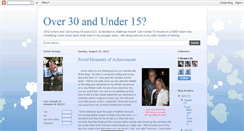 Desktop Screenshot of over30andunder15.blogspot.com