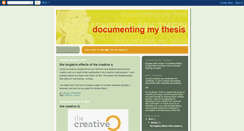 Desktop Screenshot of documentingmythesis.blogspot.com