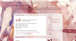 Desktop Screenshot of leadlikeagirl.blogspot.com