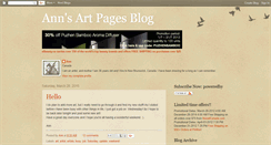 Desktop Screenshot of annsartpages.blogspot.com