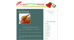 Desktop Screenshot of allaboutnaturalskincare.blogspot.com