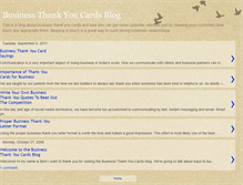 Tablet Screenshot of businessthankyoucards.blogspot.com