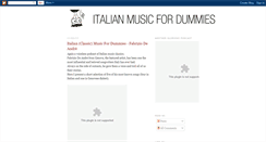 Desktop Screenshot of italianmusicfordummies.blogspot.com