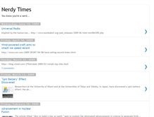 Tablet Screenshot of nerdytimes.blogspot.com