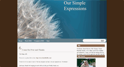 Desktop Screenshot of oursimpleexpressions.blogspot.com