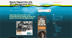 Desktop Screenshot of beauty-pageant2011.blogspot.com