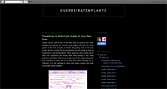 Desktop Screenshot of guerreiratemplante.blogspot.com
