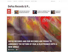 Tablet Screenshot of defoxrecords.blogspot.com