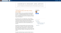 Desktop Screenshot of janspanadvice.blogspot.com