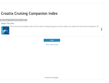 Tablet Screenshot of croatia-cruising-companion.blogspot.com