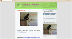 Desktop Screenshot of maternidad-nutricion.blogspot.com